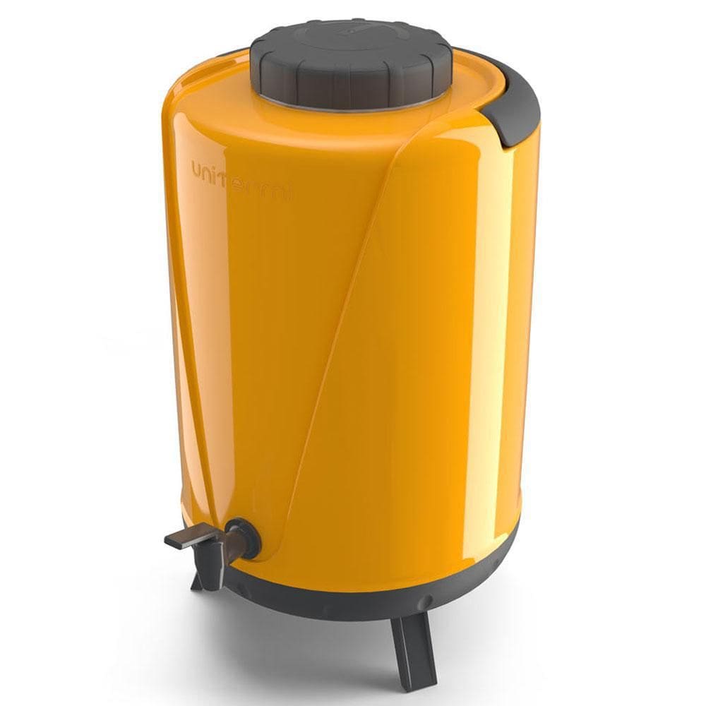 Botijão Térmico Arezzo Com Torneira 10,0L Amarelo - Unitermi