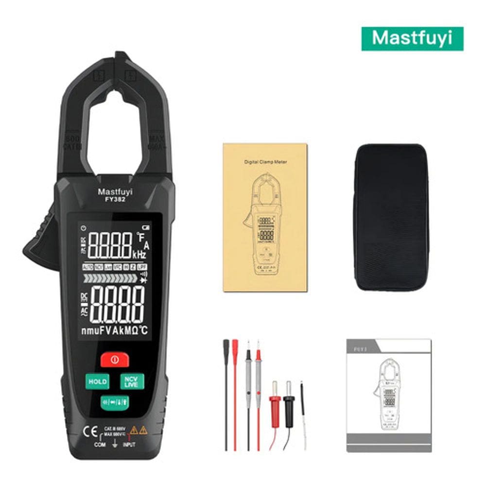Multimetro medidor mastfuyi fy382 true rms pinça alicate amp