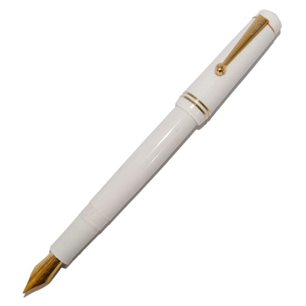 Caneta Tinteiro Click Aristocrat Flex Gold Branca