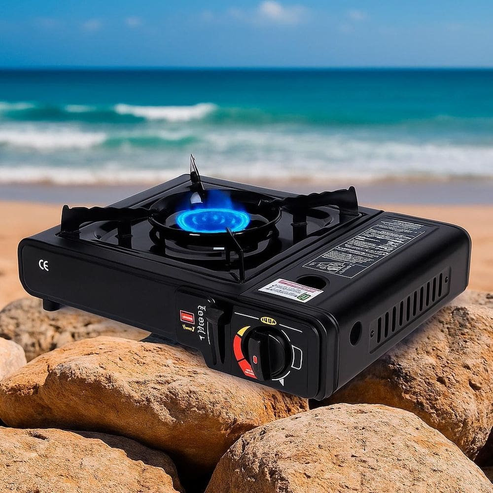 Mini Fogão Compacto Para Praia Pesca E Camping