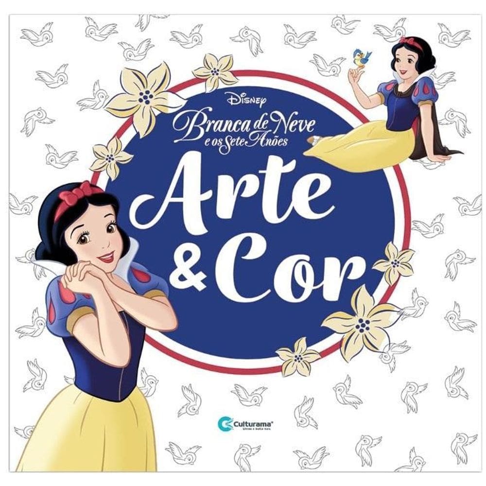 Livro De Colorir Arte & Cor Branca De Neve