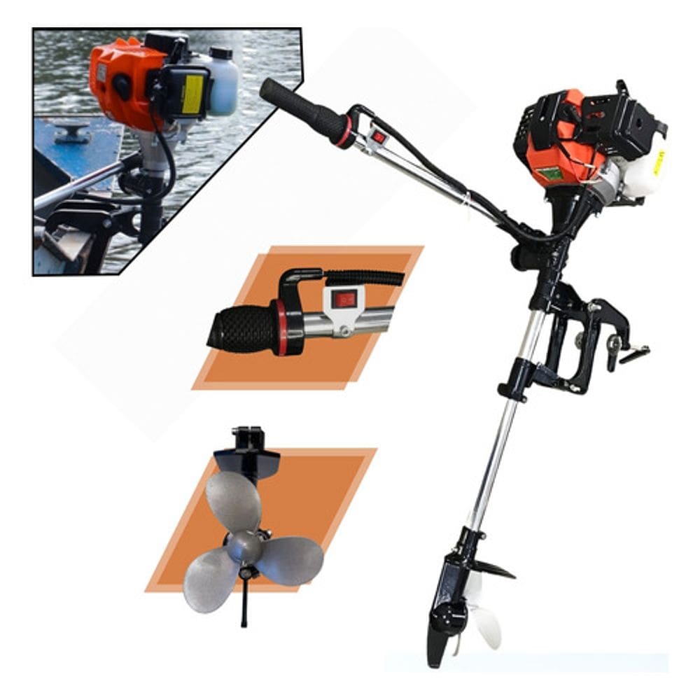Motor de Popa Importway 52cc com Rabeta para Barco de Pesca, Bote