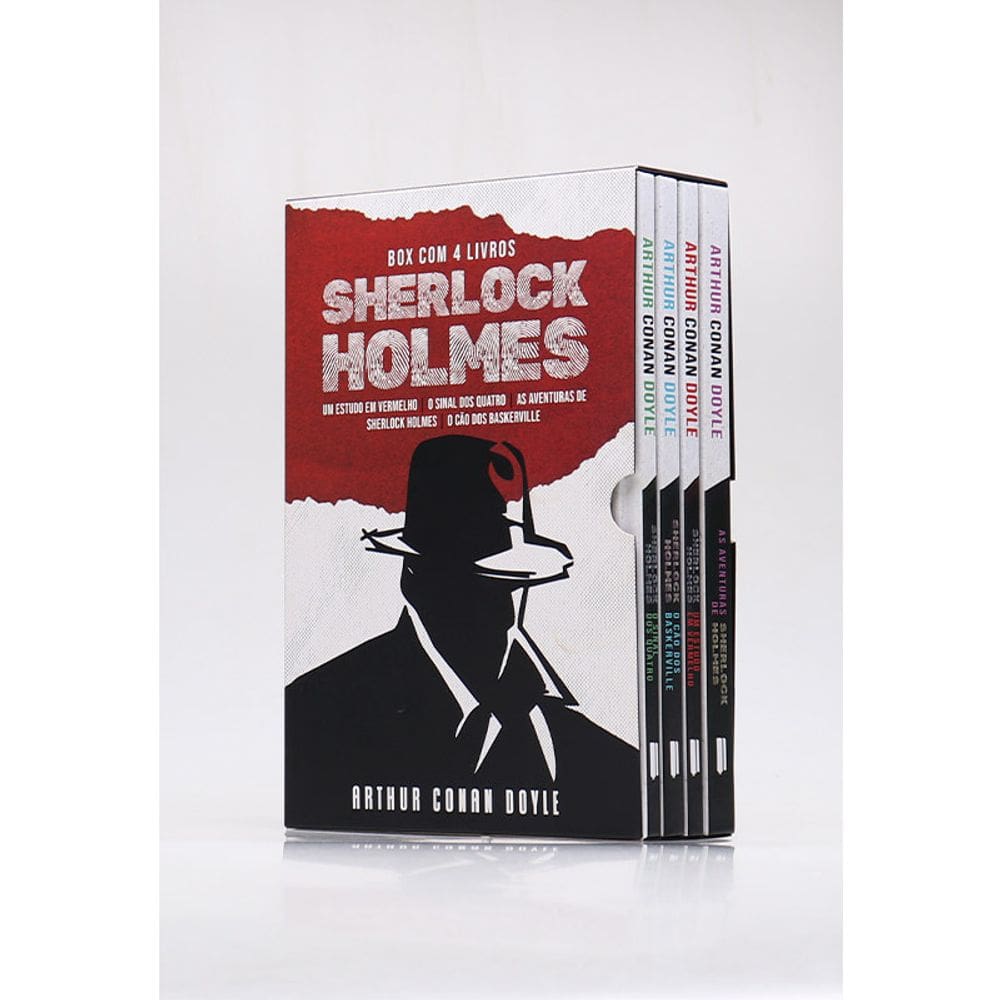 Box 4 Livros Sherlock Holmes Capa Dura (Lacrado)