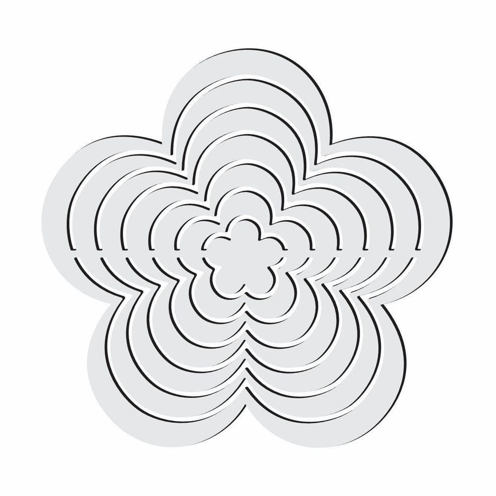 Gabarito Flores Patchwork Fuxico Régua Molde Acrilico