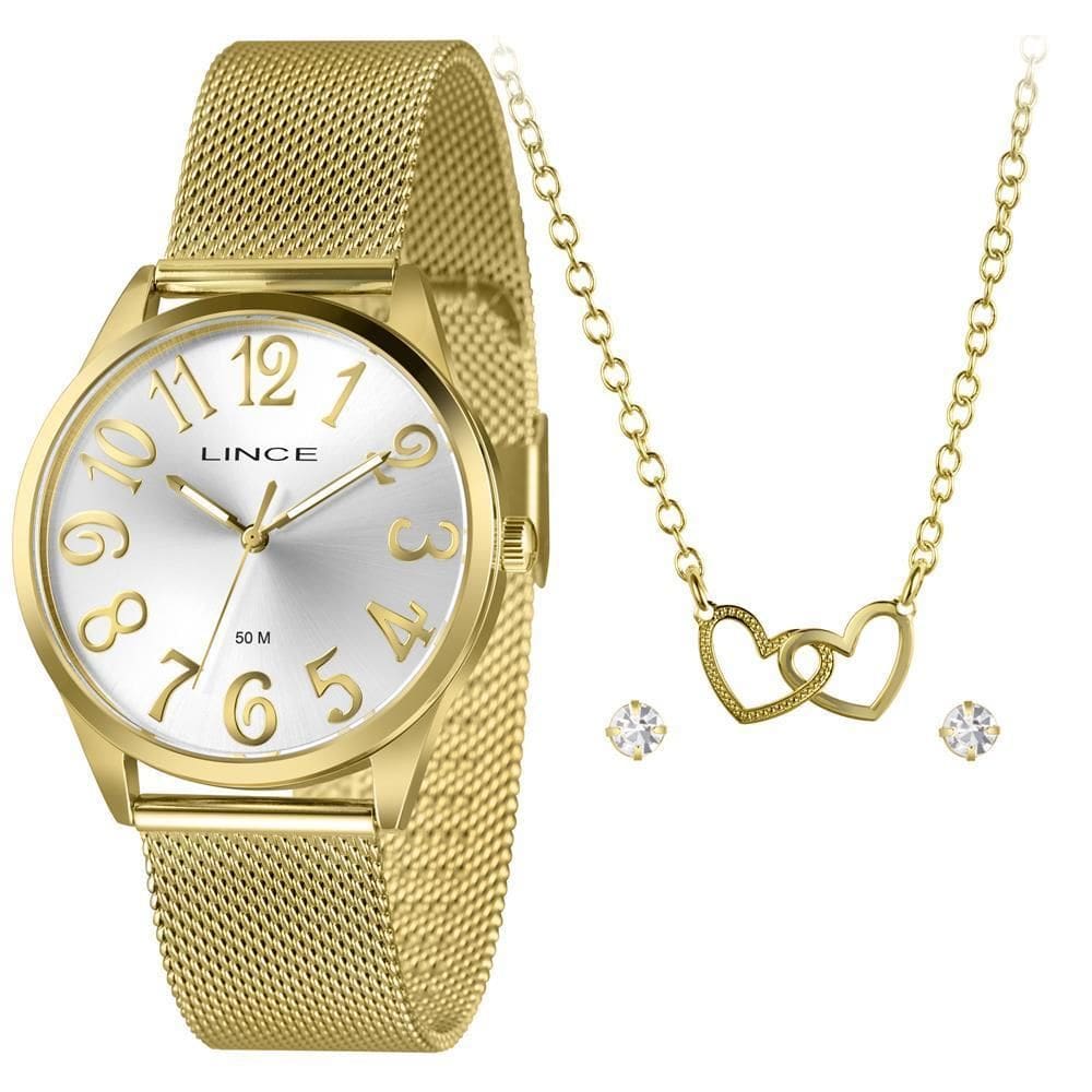 Relógio Lince Feminino Ref: Lrgh222L40 K0Das2Kx Dourado +