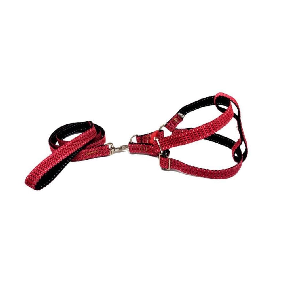 Coleira Peitoral Riscadinho Americano - Vermelho Nº 02