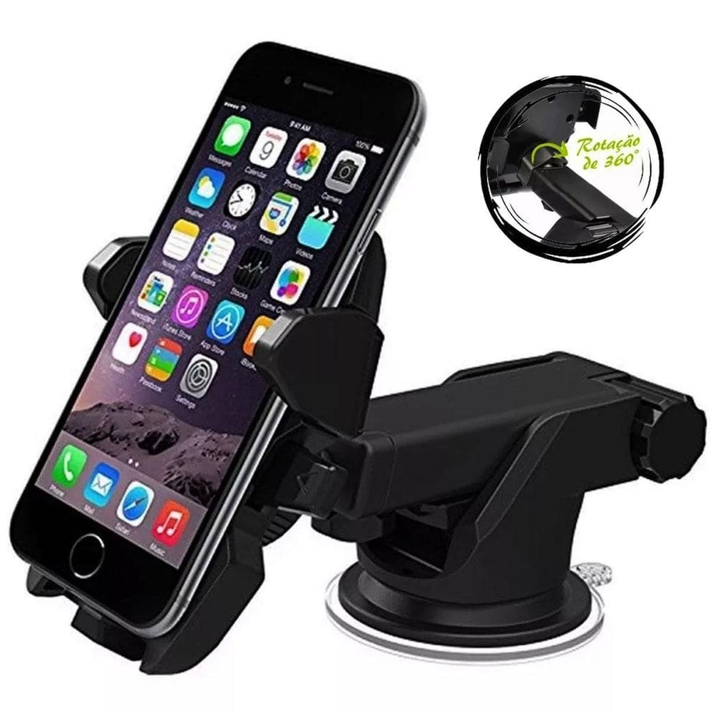 Suporte Celular Carro Veicular Trava Automática Anti Queda