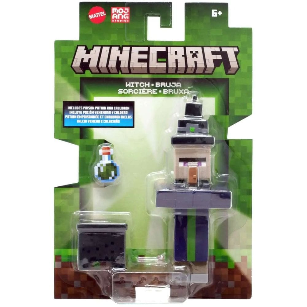 Witch Bruxa Minecraft 10cm c/ Acessorios Mattel GTP08