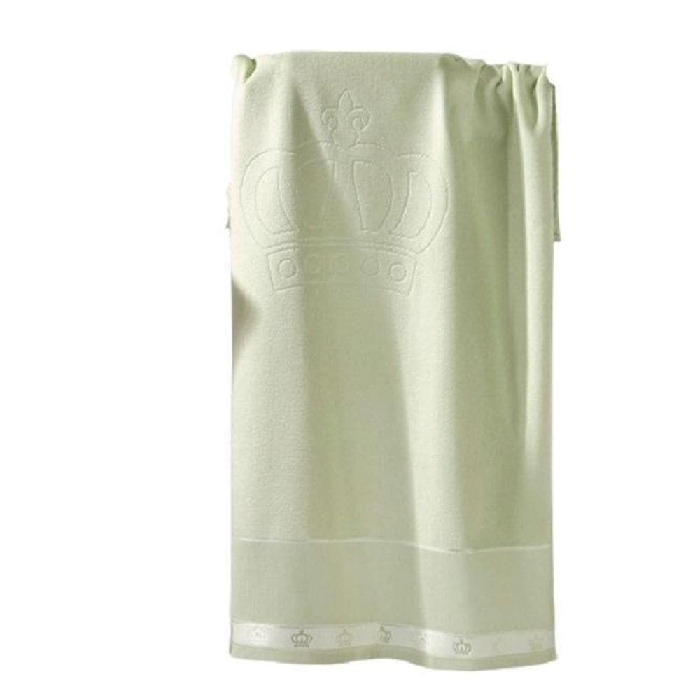Toalha De Banho Para Bordar Baby Classic Coroa Verde