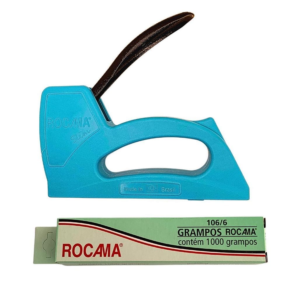 Kit Grampeador Rocama Sim + 1000 Grampos Rocama 106/6
