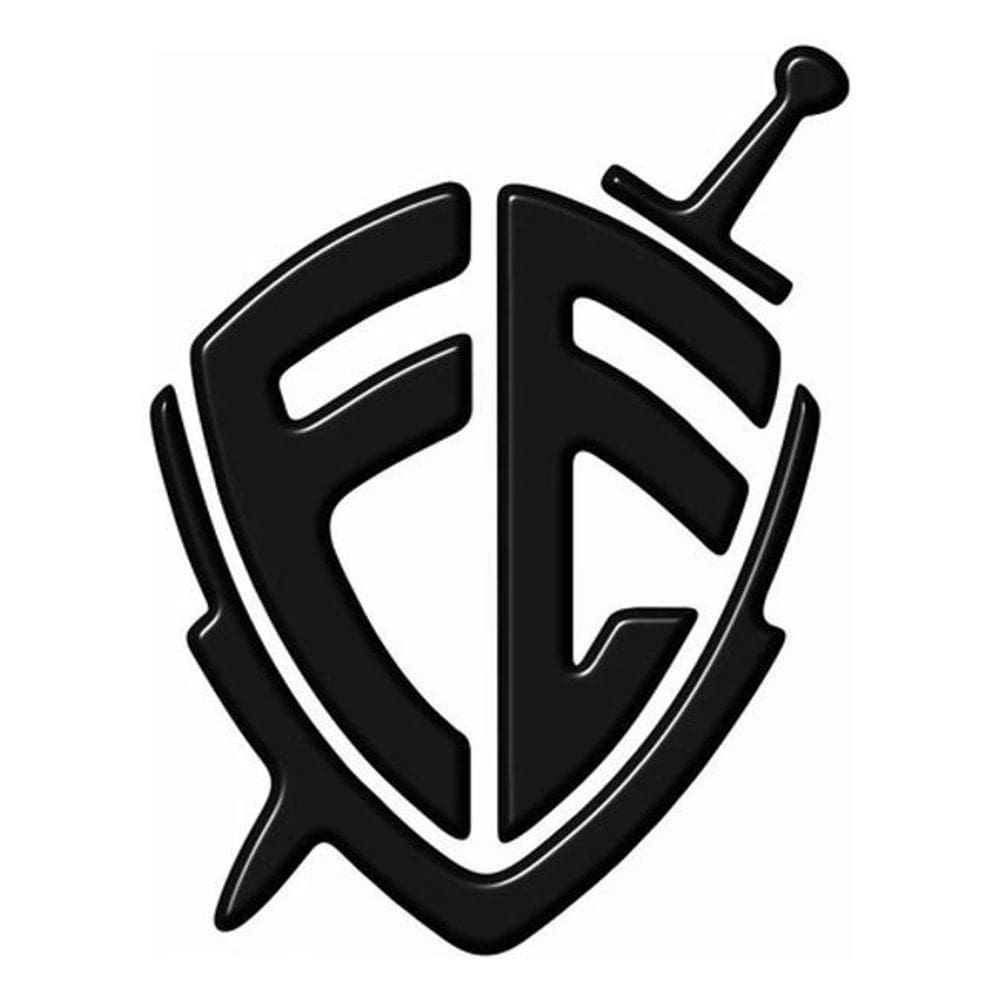 Adesivo Fé Carro Moto Capacete Resinado Escudo Preto Res09