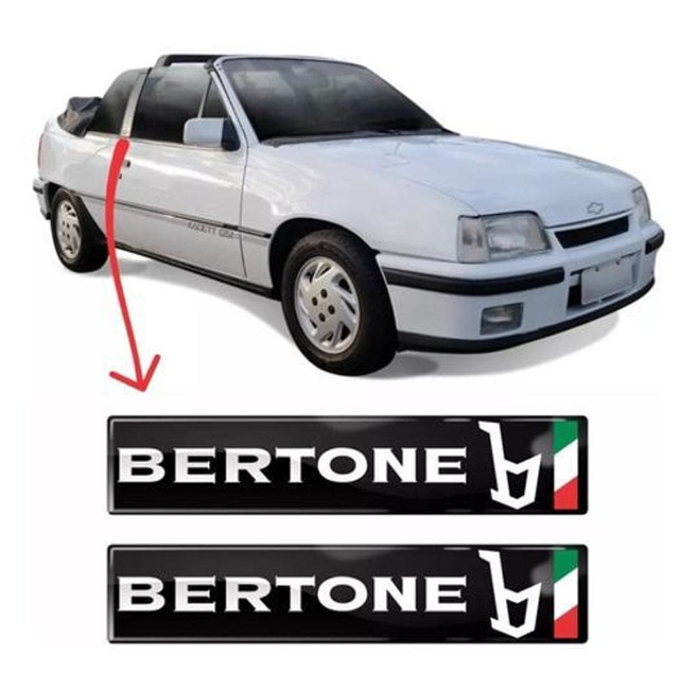 Adesivo Coluna Porta Kadett Bertone Gsi Resinado Par Res77
