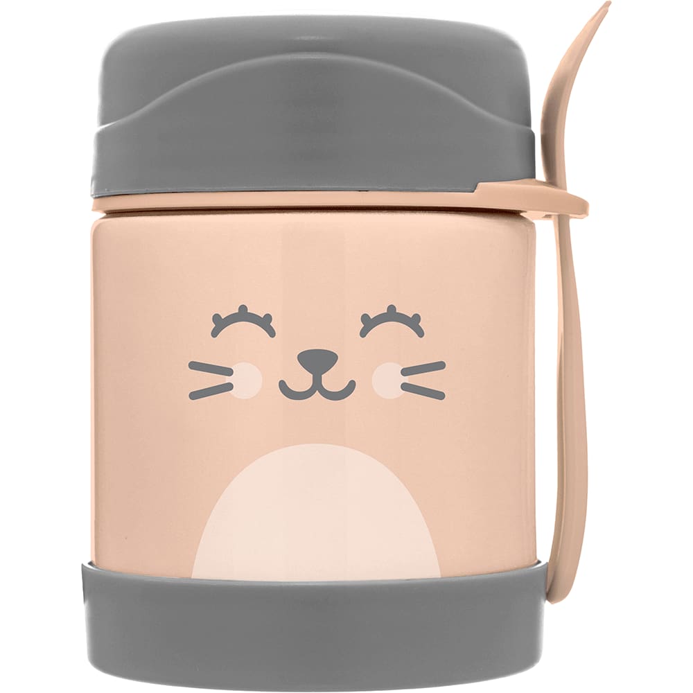 Pote Térmico com Talher Gumy Pêssego 320ml Buba