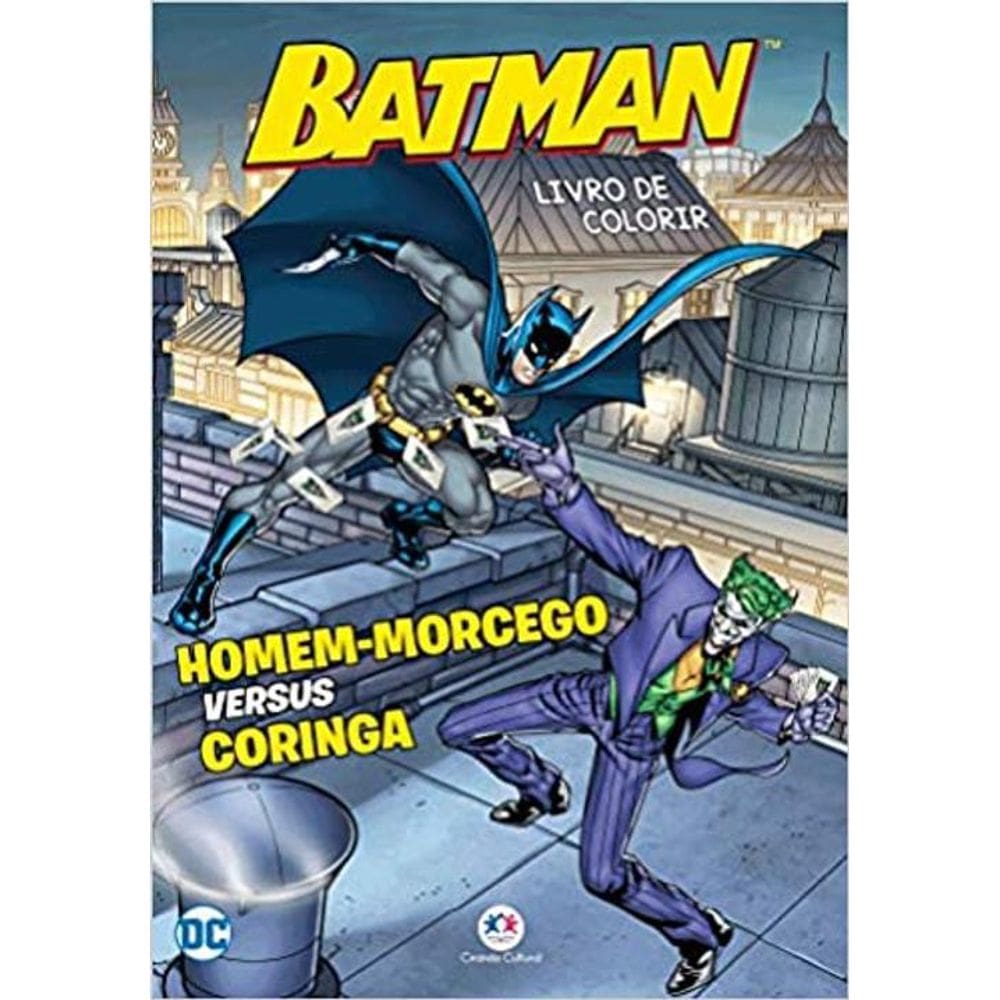 Livro Lendo E Colorindo Batman Homem-Morcego Versus Coringa
