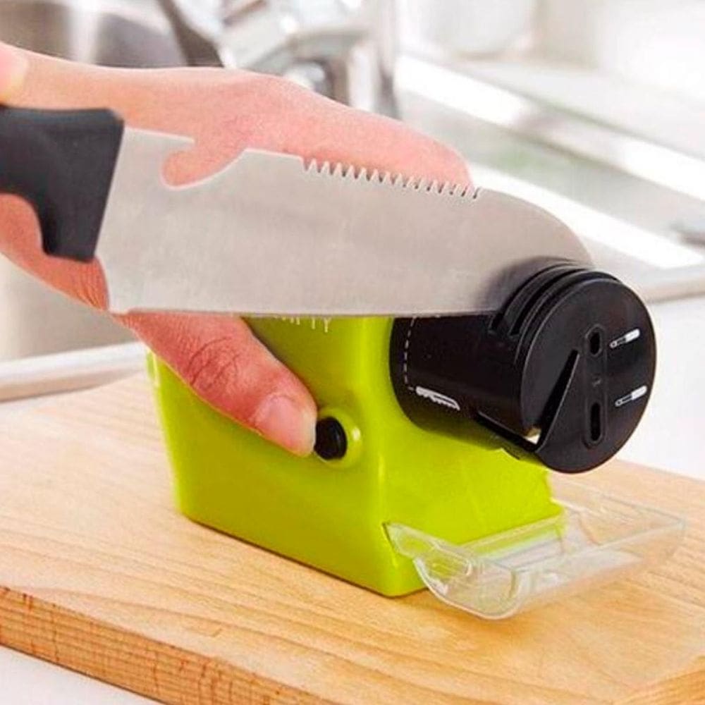 Amolador Elétrico Portátil Afiar Facas Cozinha Tesouras E
