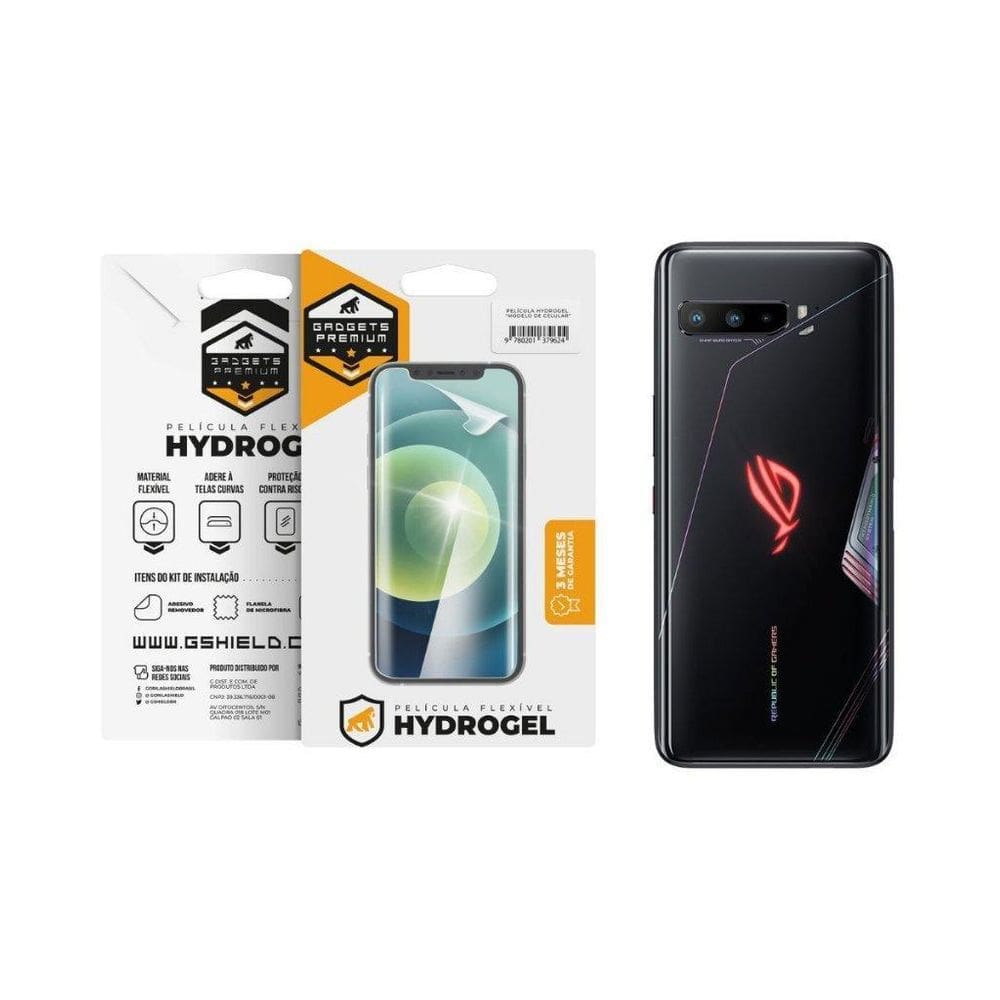 Película Para Asus Rog Phone 3 Traseira Hydrogel Hd Gshield