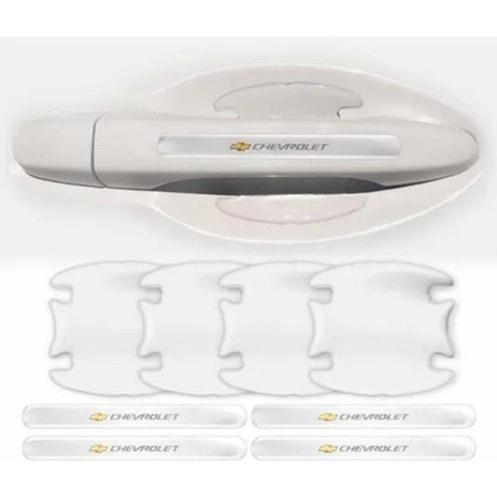 Kit Adesivos Emblemas Protetor Maçaneta Resinados Universal