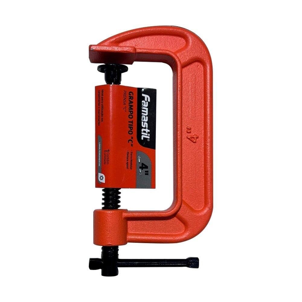 Grampo Famastil Tipo C 4P para Carpinteiro