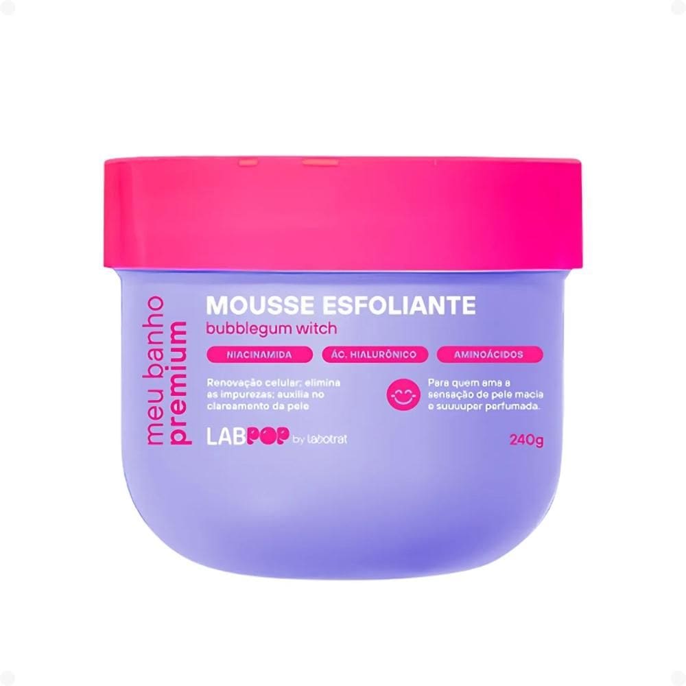 Mousse Esfoliante LabPop by Labotrat Meu Banho Premium Bubblegum Witch 240g