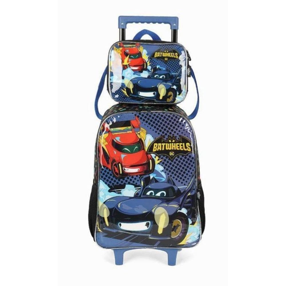Kit Mochila De Rodinha + Lancheira Luxcel Batweels