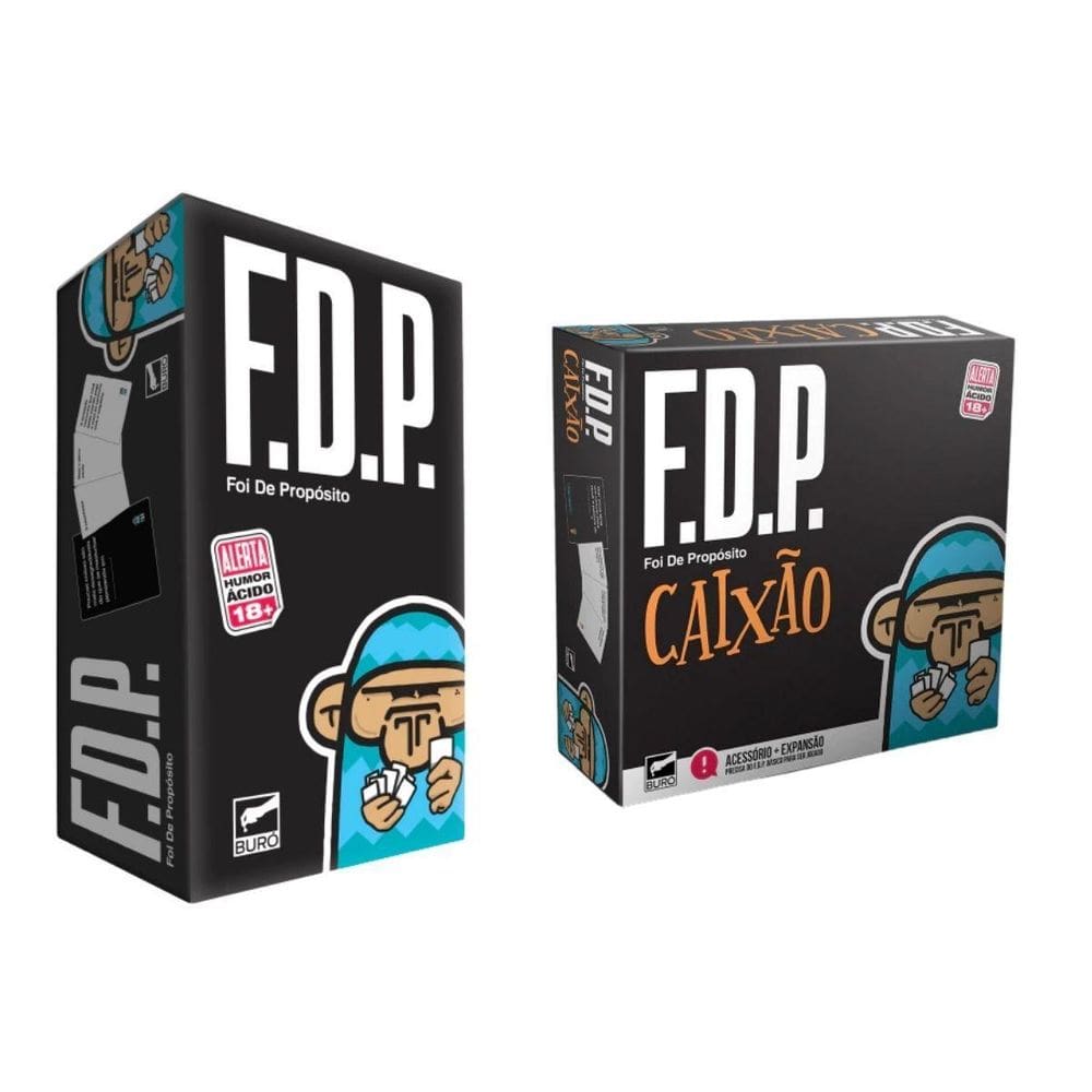 Jogo Fdp Foi De Proposito E Expansão Caixão Buró 552 Cartas