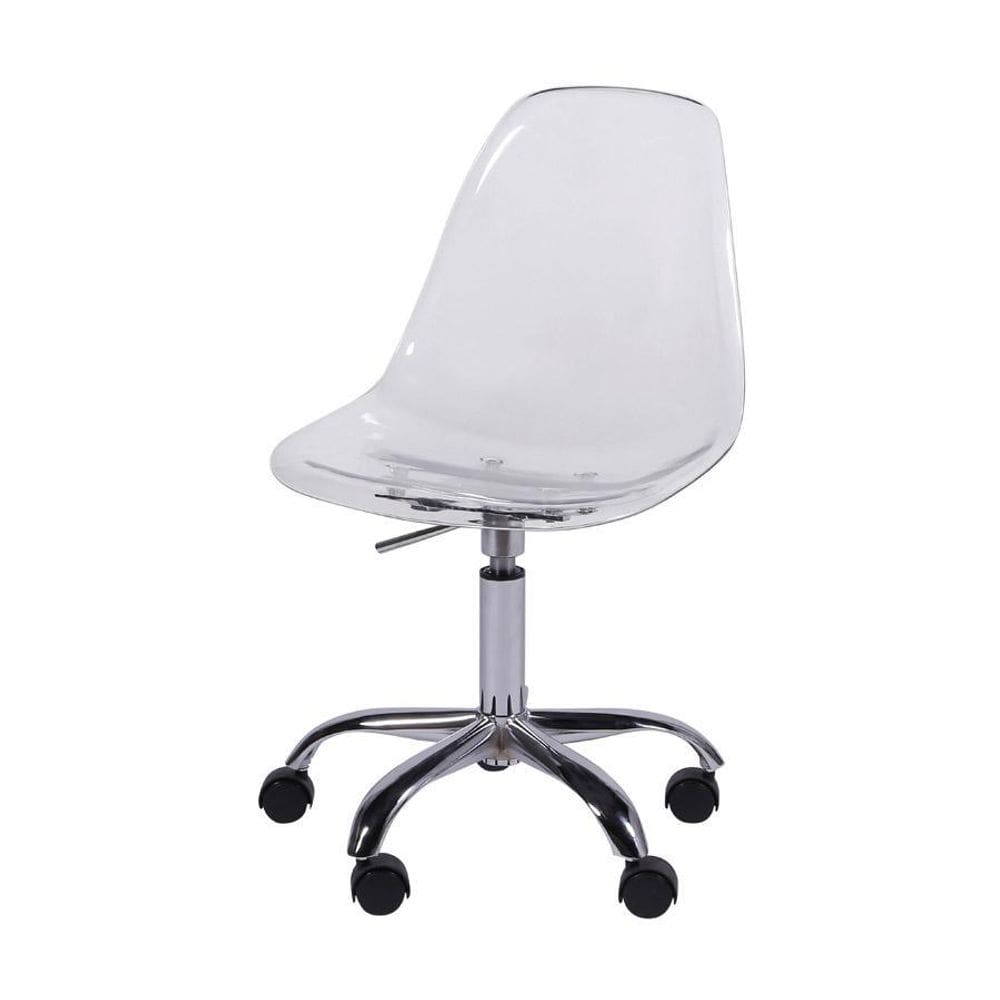 Cadeira Boxbit Dkr Base Em Rodízio Incolor