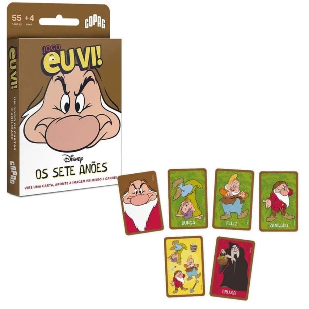 Jogo De Cartas Eu Vi Os Sete Anões Disney 36002 - Copag