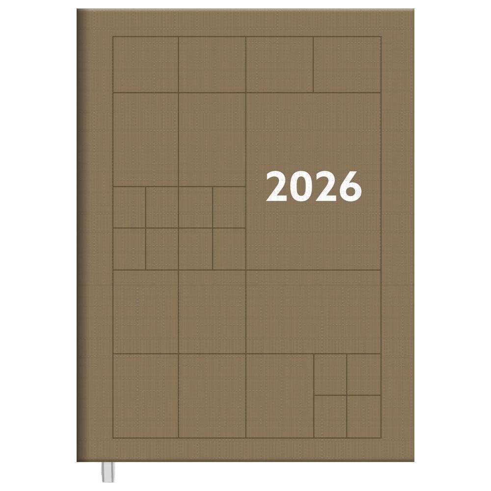 Agenda Diária 2026 Cost 145X205 Compacta Color Bege Foroni