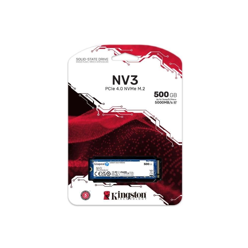 SSD Kingston NV3 2TB M.2 NVMe PCIe 4.0 Gen 4x4 – Leitura ate 6.000 MB/s