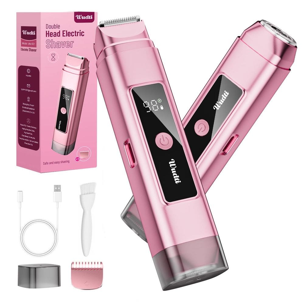 Aparador elétrico de biquíni Wudti Razor & Shaver para mulheres IPX7