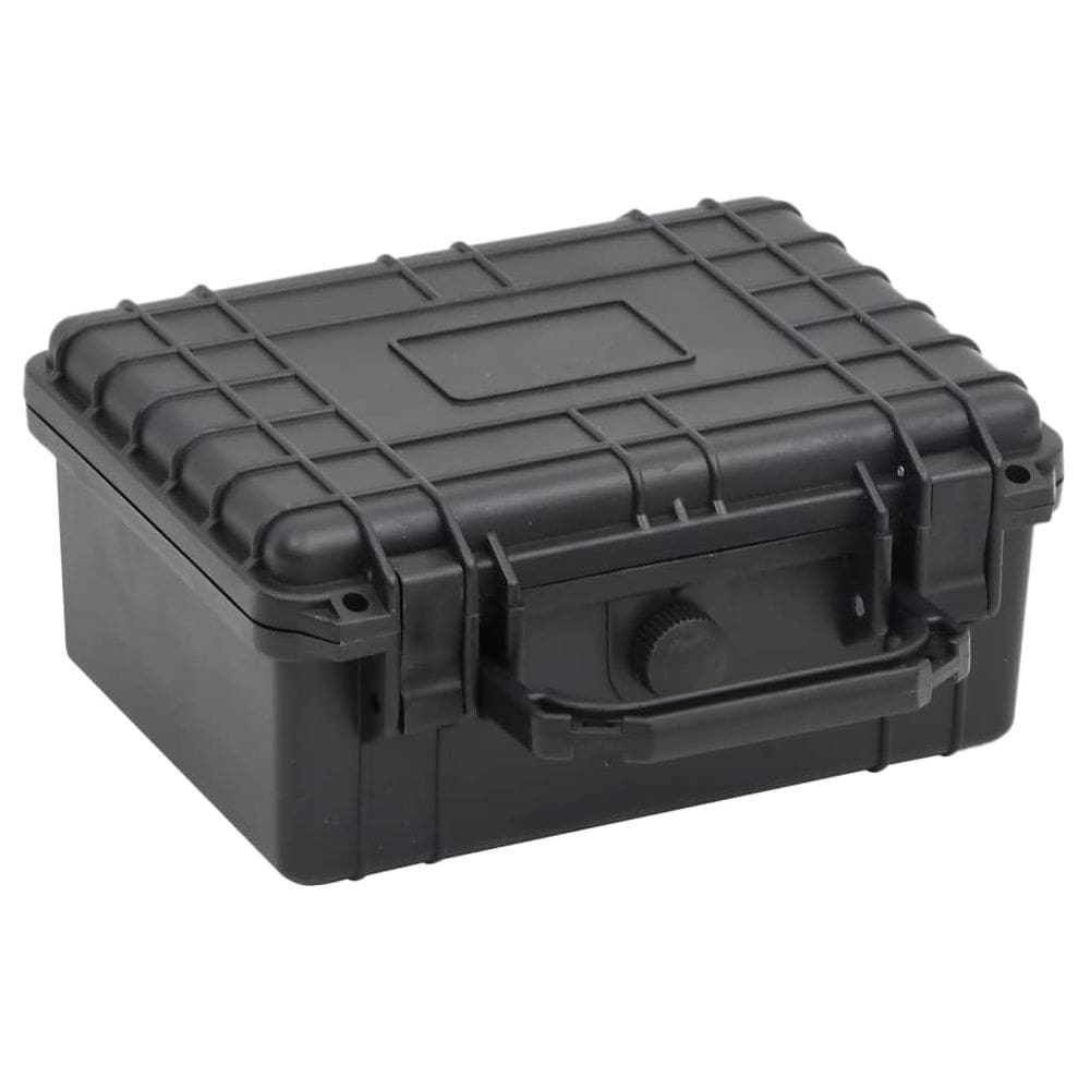 Mala de viagem portátil vidaXL preta resistente a choques
