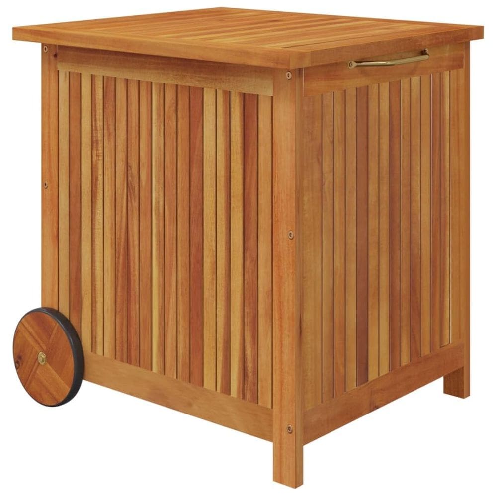 Caixa de armazenamento de pátio VidaXL Madeira de acácia maciça 60x50x58cm marrom