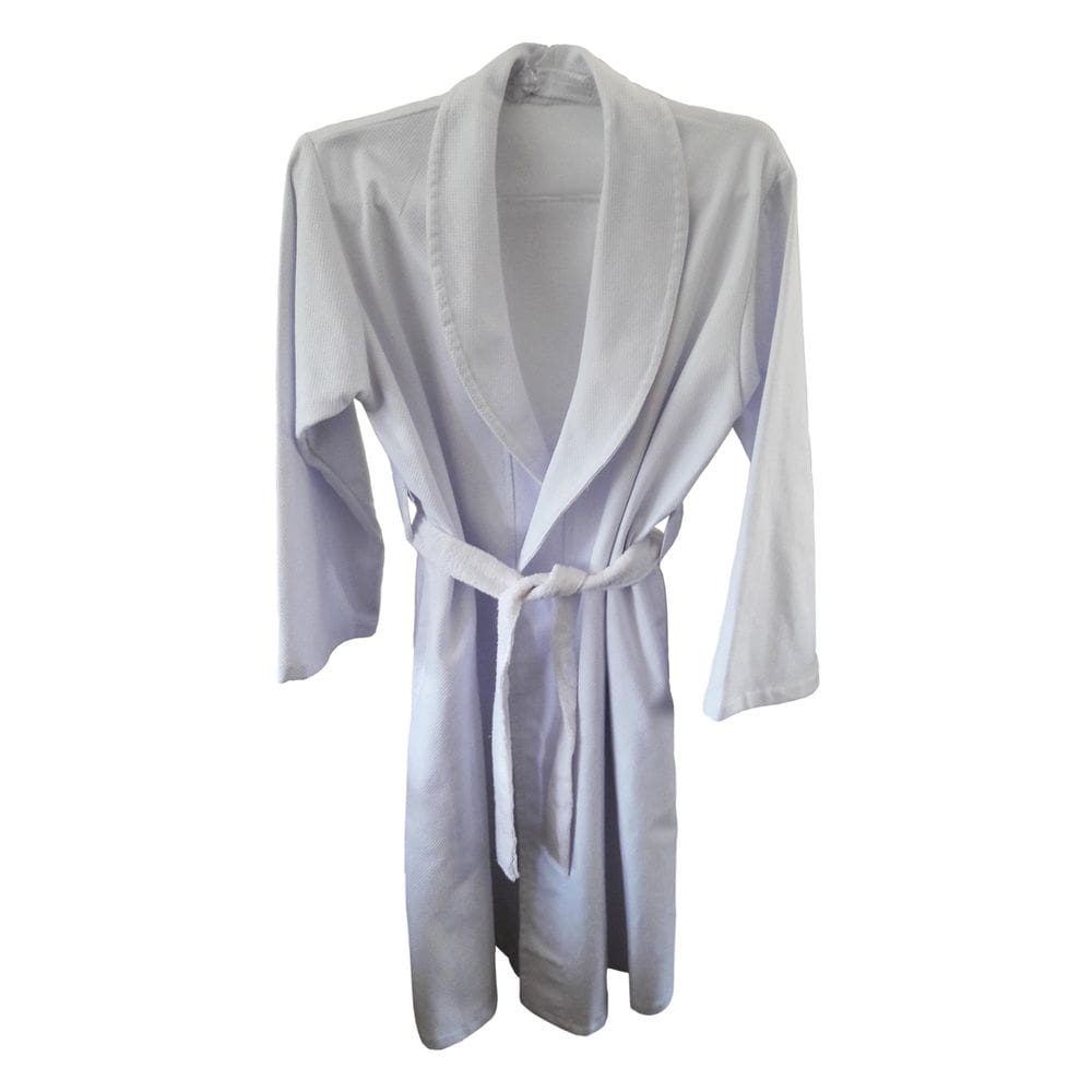 Roupão Atoalhado Branco Manga Longa