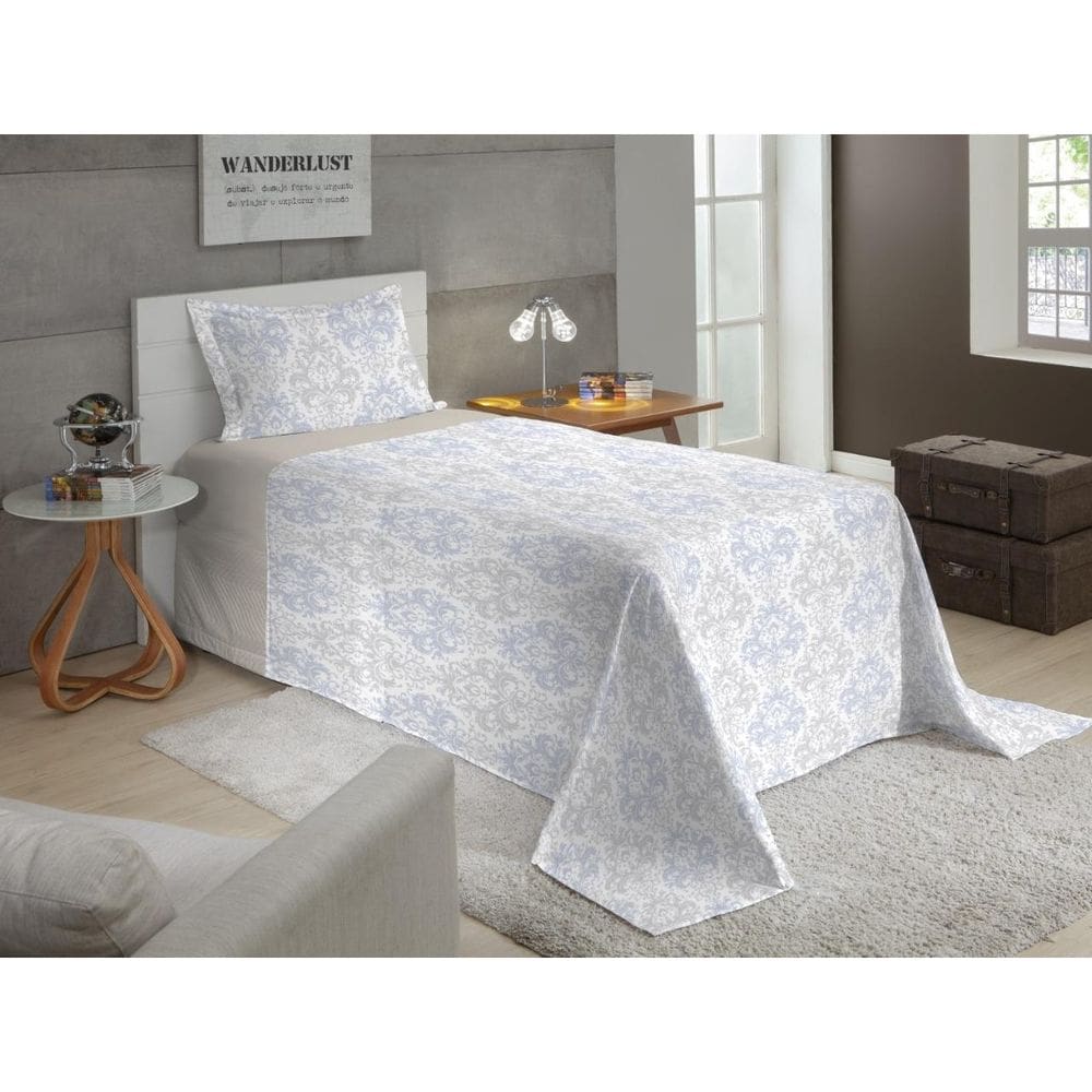 Jogo De Cama Solteiro 300 Fios Nova America - Luna 7572