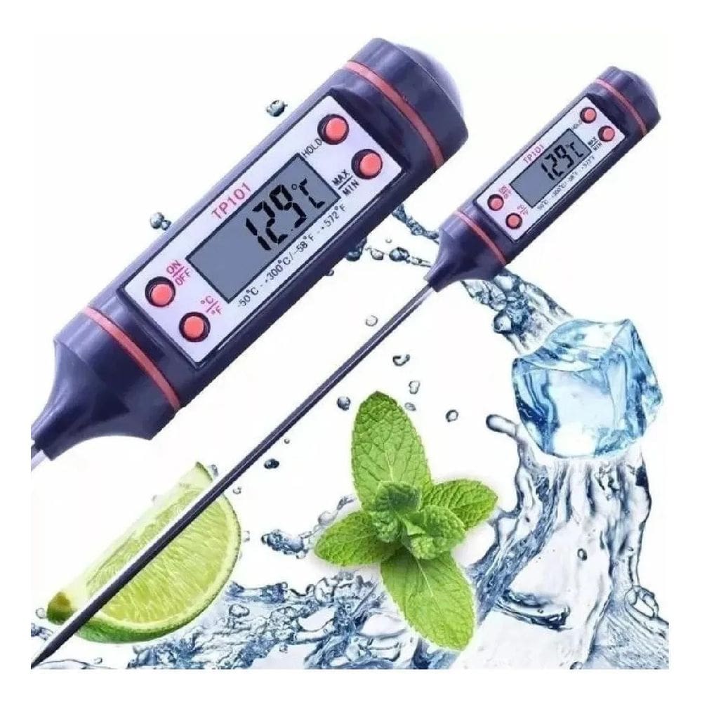 Termômetro Culinário Digital Espeto Alimentos Cozinha Forno
