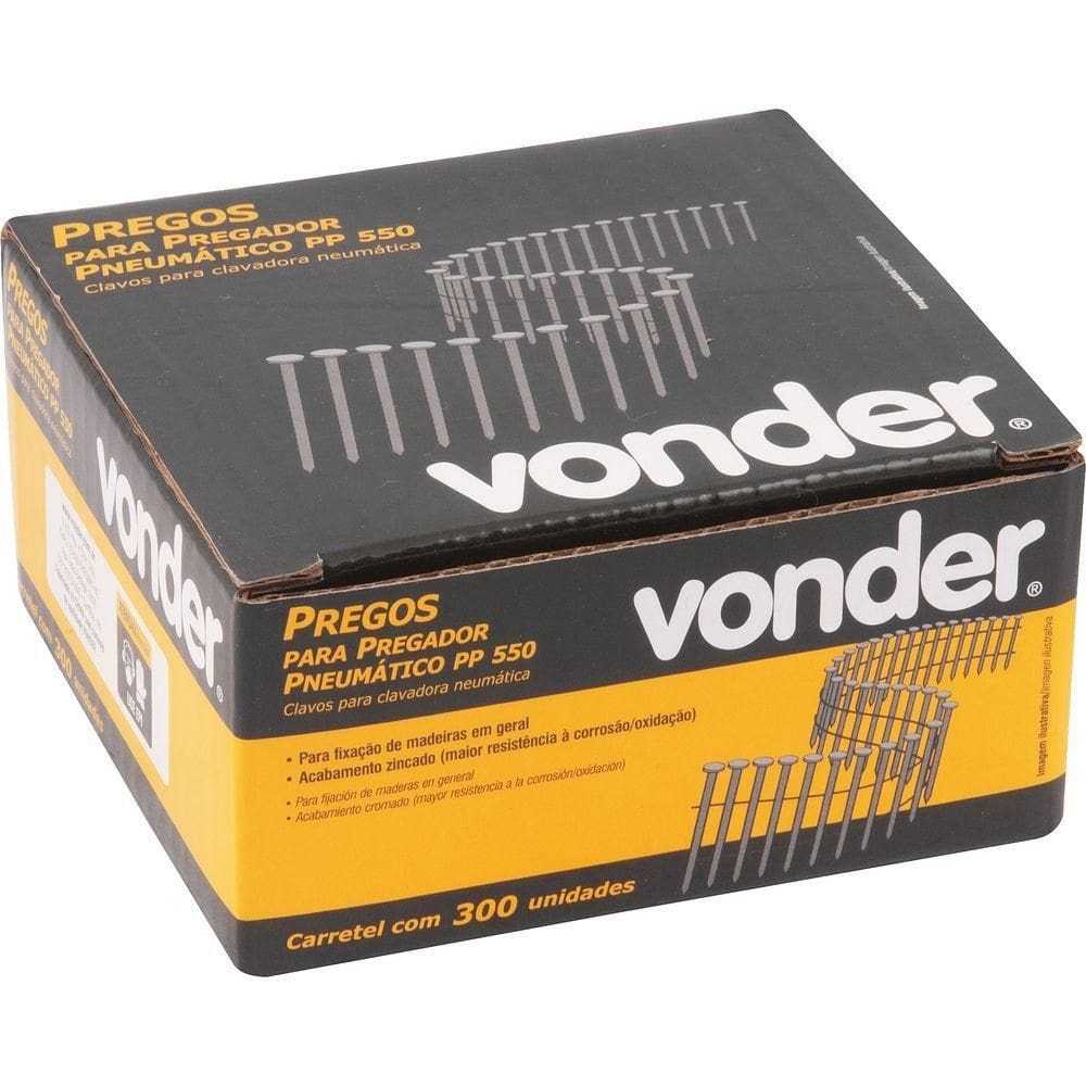 Prego Ardox 50mm Carretel 300 Pçs P- Pregador Pp 550 Vonder