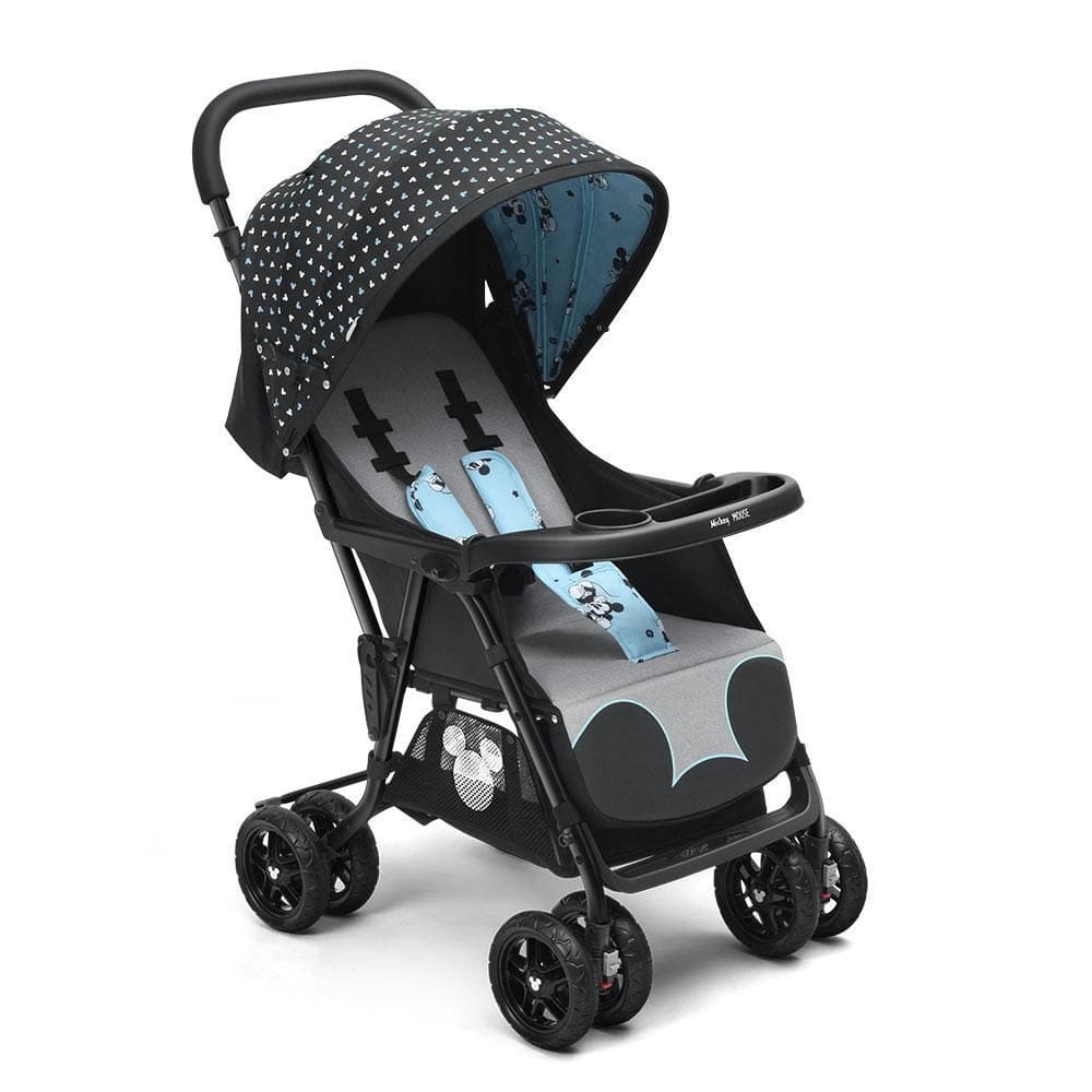 Carrinho De Passeio P/Bebê Tipo Berço Buggy Mickey Multikids