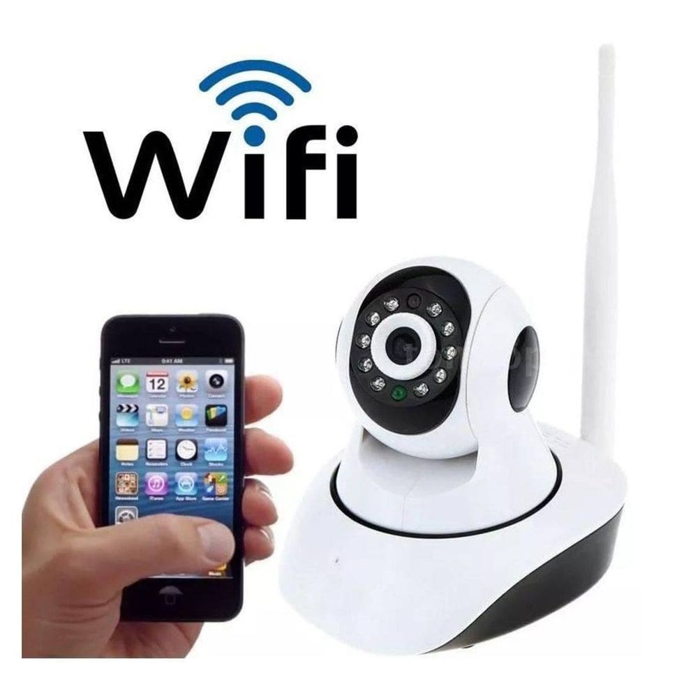 Babá Eletrônica Câmera Wifi 2 Antenas App Yoosee Com Áudio
