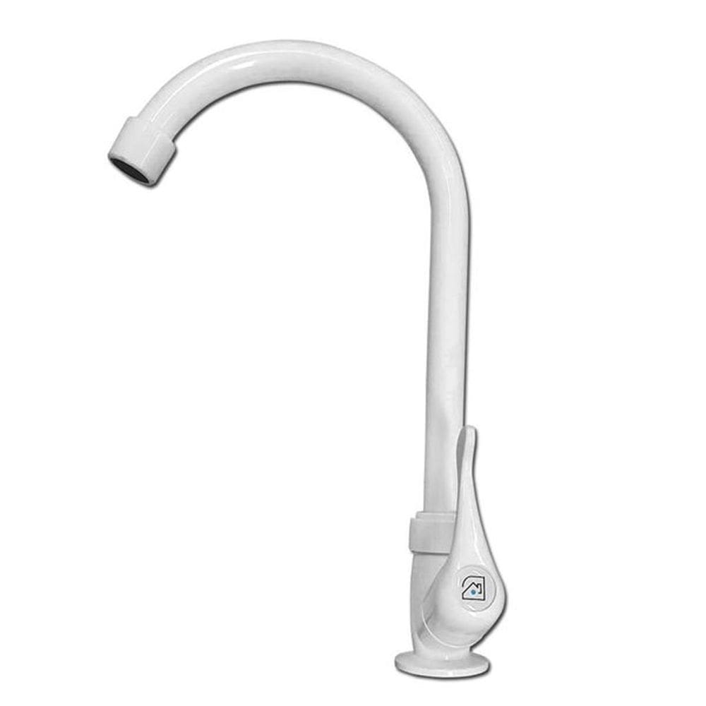 Torneira De Cozinha Bancada Alta 1/4 Branco