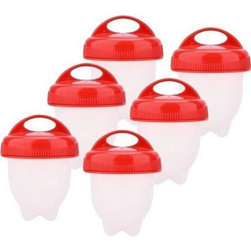 Kit Formas Para Ovos De Silicone - 6 Peças