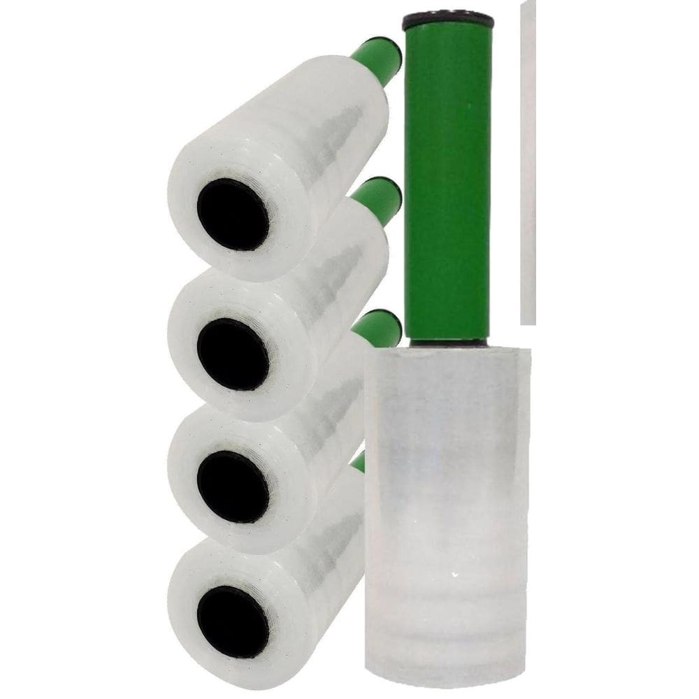 Kit 06 Filme Stretch Protetor 100X100X0,17 Mm Cabo Giratório