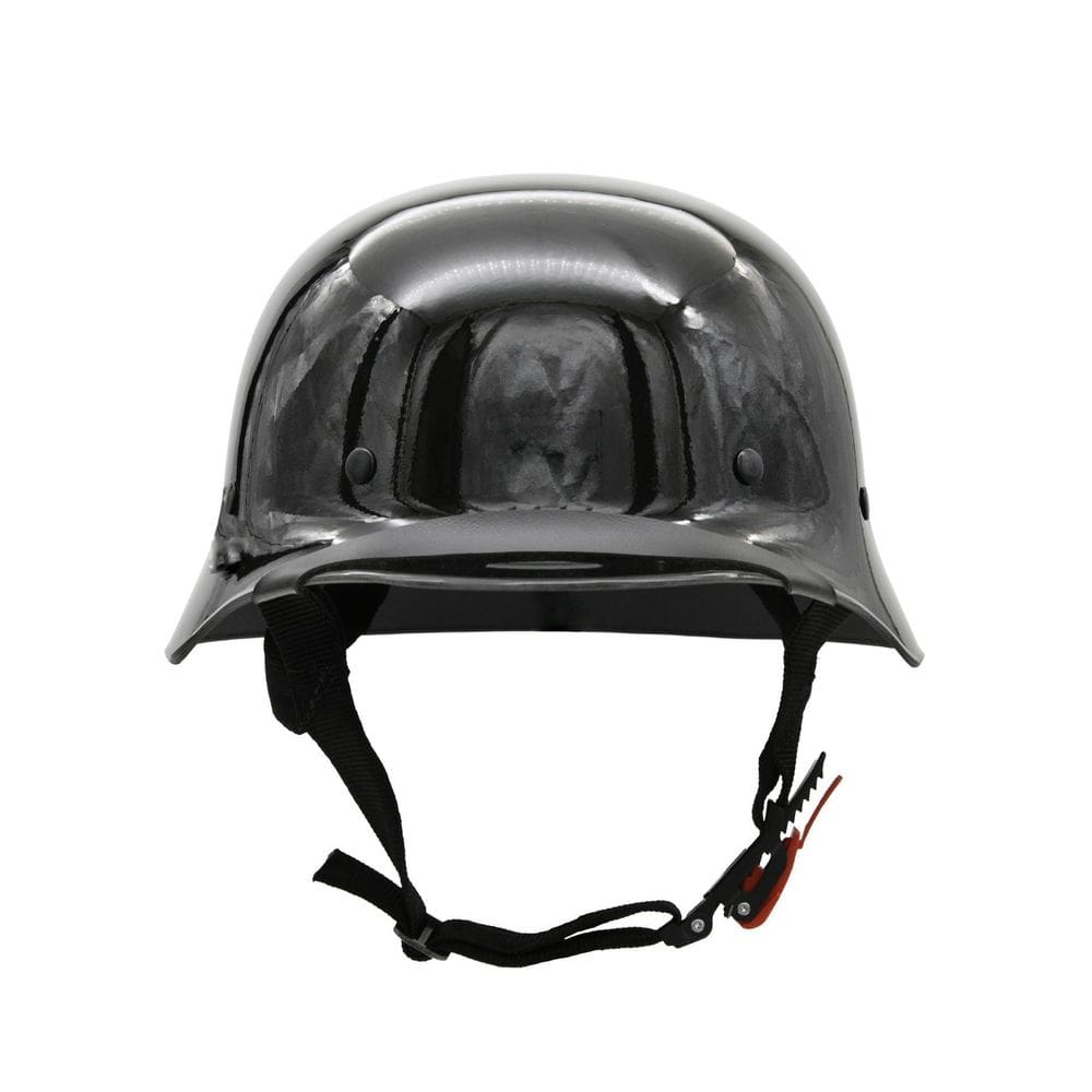 Capacete Bike/Scooter Br101 Alemão War Preto Brilho G