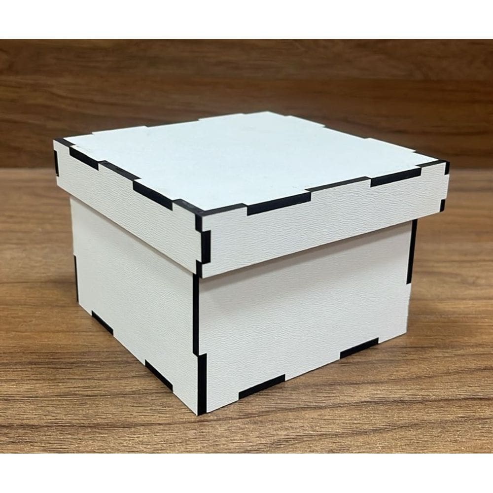 Kit 20 MINI CAIXOTE MDF Branco