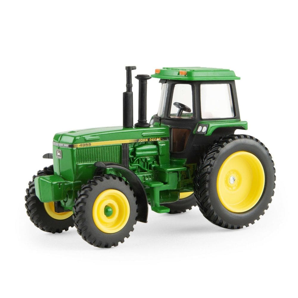 Miniatura Trator John Deere 4955 com Cabine e FWA 1:64 ERTL