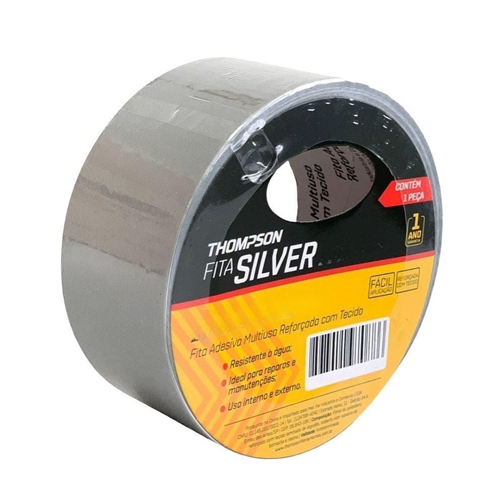 Fita Silver Tape Thompson Reforçada 48MMX5M