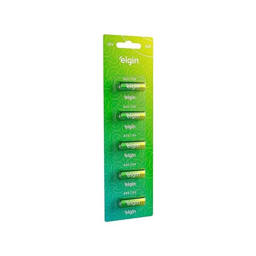 Bateria Alcalina A23 Elgin Cartela Com 05 Unidades