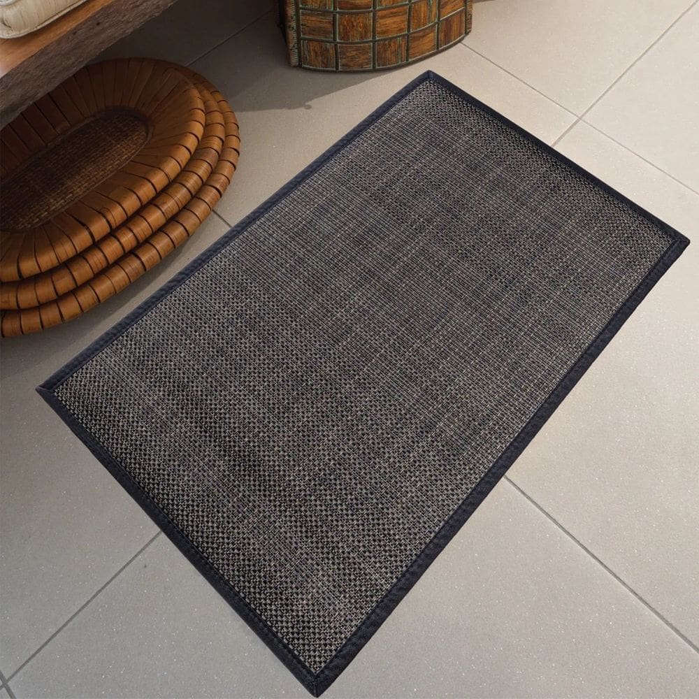 Tapete Pratik Sala Antiderrapante 100x140cm - Jolitex - Preto