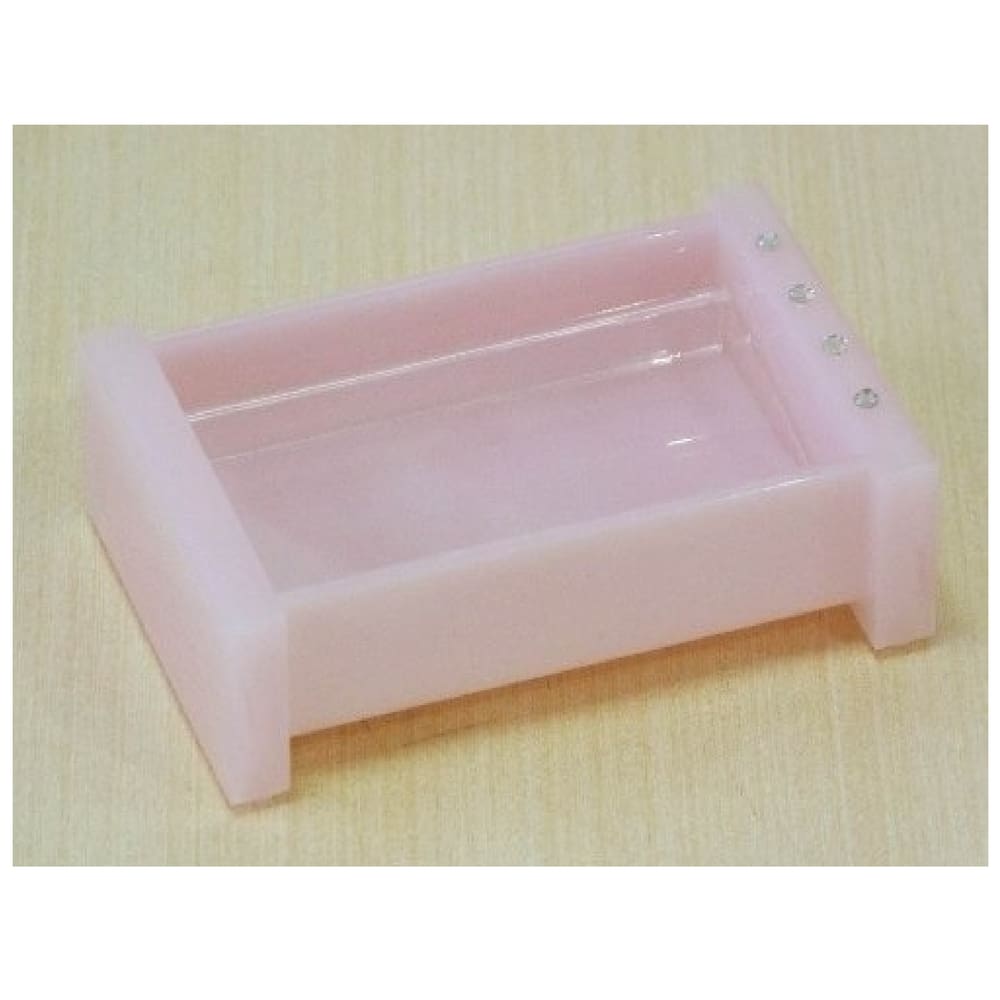 Saboneteira De Mesa Pia Acrilico Rosa Marmorizado Com Strass