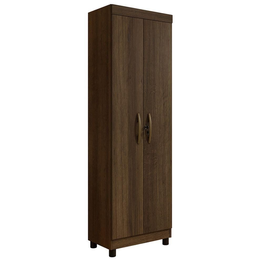 Multiuso Sapateira Jasmin 2 Portas 6 Prateleiras - Benetil Imbuia