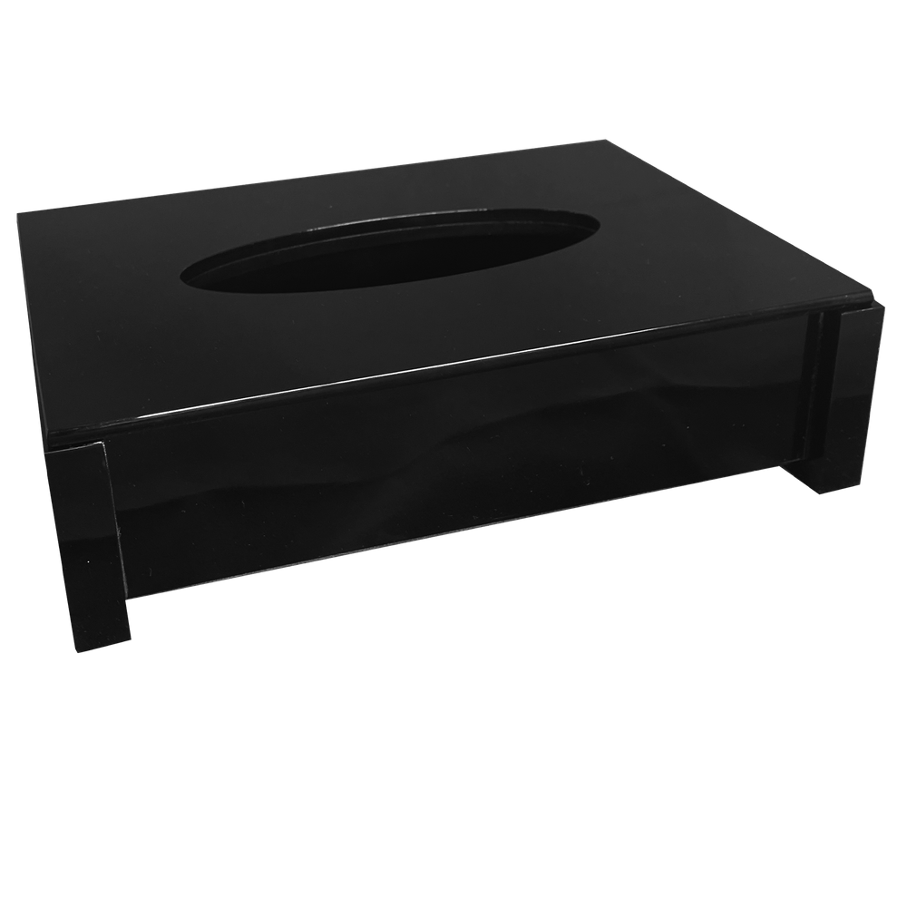 Porta Lenço em Acrílico Decor SEM Strass Preto